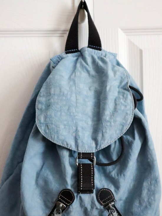 Vtg 90s Kipling Private Transport Lightweight Drawstring Nylon Backpack Gorilla